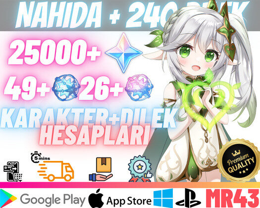 EU | MR43 Nahida + 240Dilek - 25000Köken49+26Yazgı