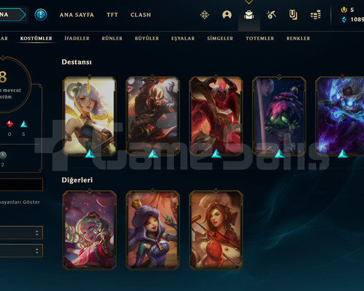 TR Gold 2 | 8 Kostüm - 32 Hero | LoL Hesap