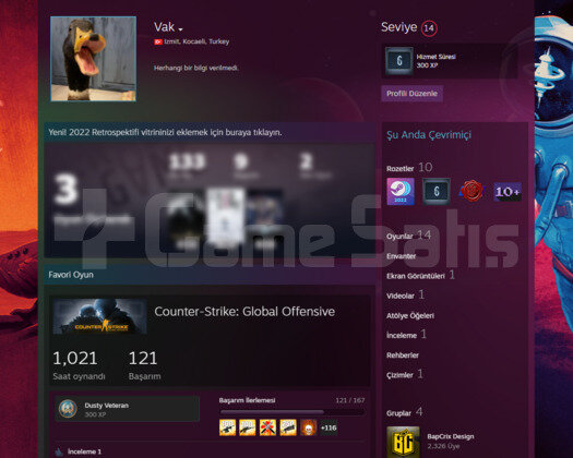 CSGO BOL MADALYALI FIRSAT MAİNLEMELİK HESAP