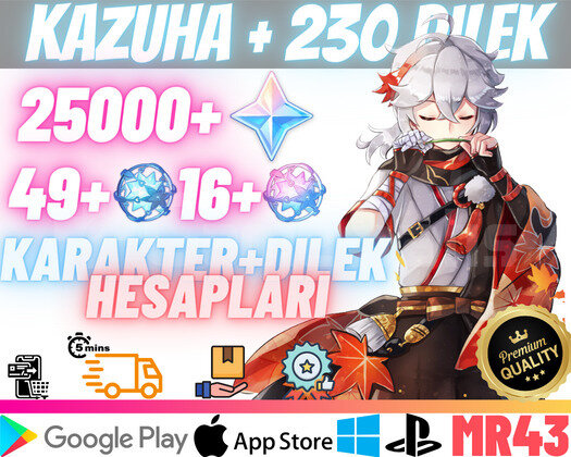 EU | MR43 Kazuha + 230Dilek - 25000Köken49+16Yazgı