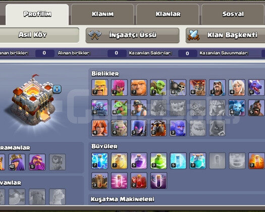 Clash of Clans Bb 11 Hesap