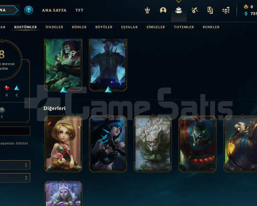 TR Gold 4 | 8 Kostüm - 33 Hero | LoL Hesap