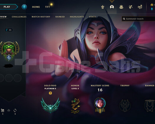 LOL P2 DIAMOND MMR ACCOUNT