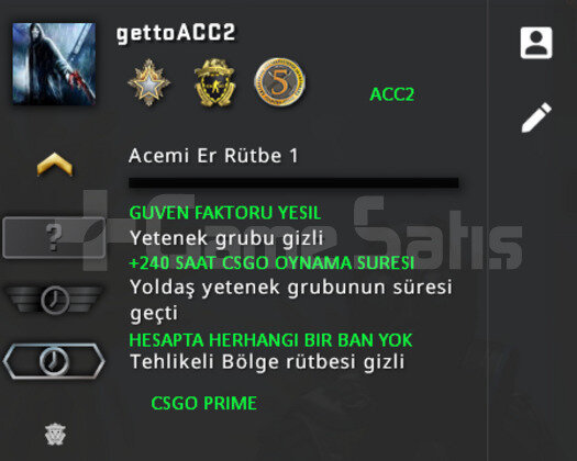 3 MADALYA PRIME CSGO YESIL FAKTOR + PES 2017