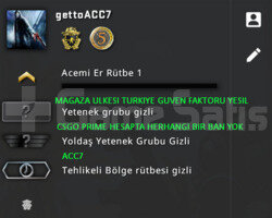 2 MADALYA | PRIME CSGO | MAGAZA TR YESIL FAKTOR