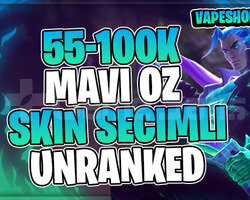 TR-EUW +55K MAVİ ÖZ 30 LEVEL UNRANKED HESAP