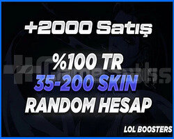 +2000 GÜVENLİSATIŞ/35-200 SKİN DOPDOLU HESAPLAR