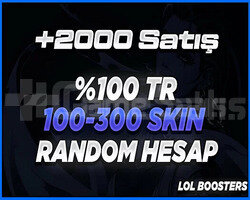 +2000 GÜVENLİSATIŞ/100-300 SKİN ARASI HARİKA HESAP
