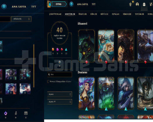 150 LEVEL 42 KOSTÜM UNRANKED LOL HESABI