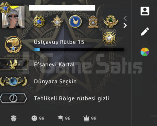 9 MADALYALI 1200 WİNLİ CSGO HESABI +FACEİT KAYIT