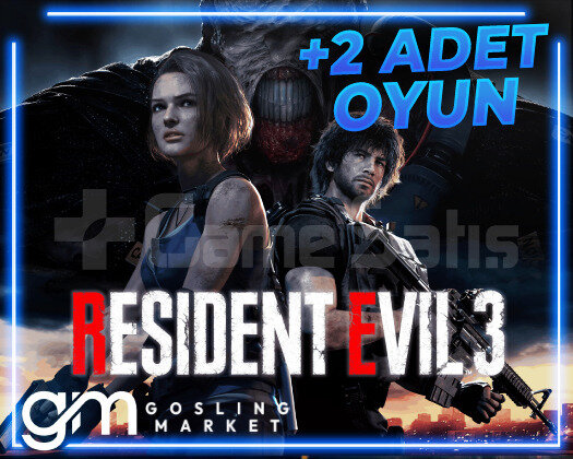 Resident Evil 3 + 2 Oyun + Garanti