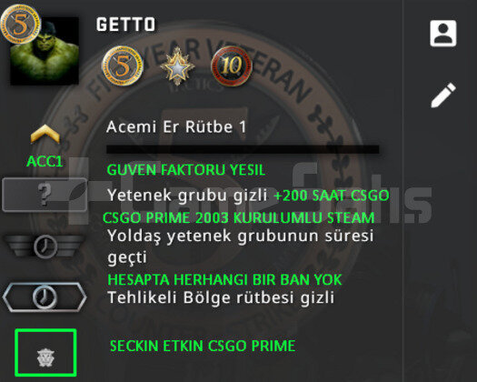 3 MADALYA | FULL PRIME CSGO | GUVEN FAKTORU YESIL