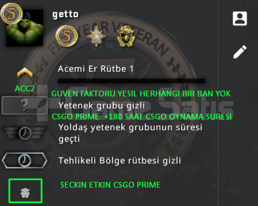 3 MADALYA | FULL PRIME CSGO | GUVEN FAKTORU YESIL