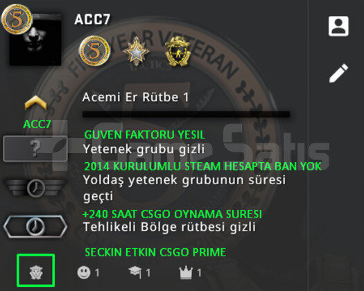 3 MADALYA | FULL PRIME CSGO | GUVEN FAKTORU YESIL