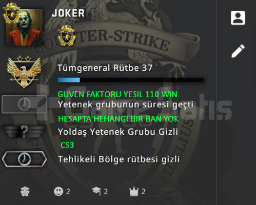 MADALYALI| FULL PRIME CSGO | GUVEN FAKTORU YESIL