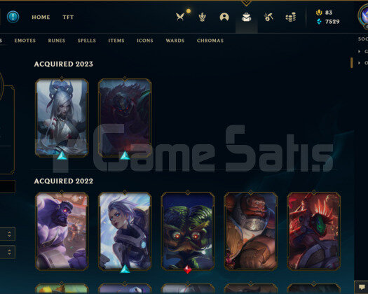387 KOSTÜMLÜ 621 LEVEL EFSANE LOL HESAP