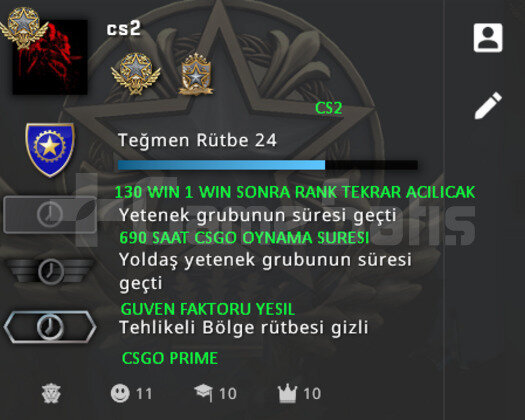 2 MADALYA | FULL PRIME CSGO | GUVEN FAKTORU YESIL