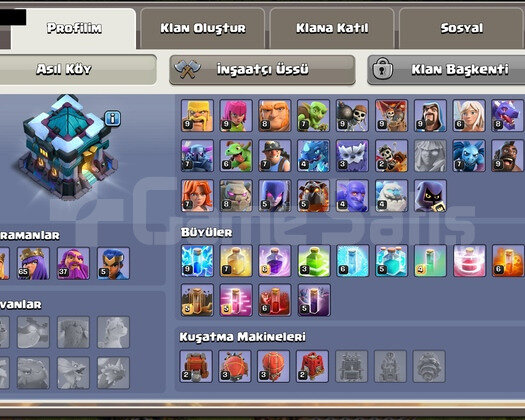 Belediye Binası 13 Max & 6 İnşaatçı & 215 Level