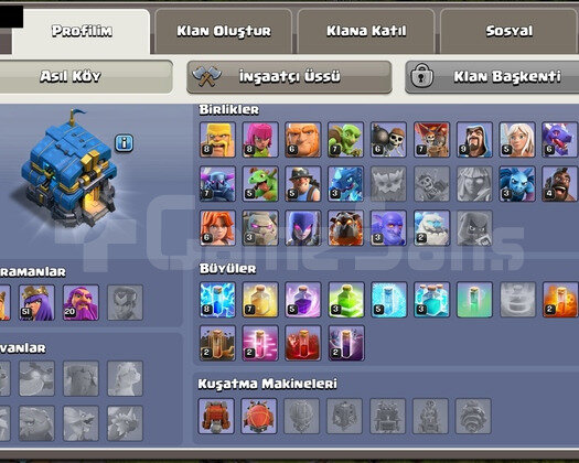 Belediye Binası 12 & 133 Level & Kostümlü Hesab