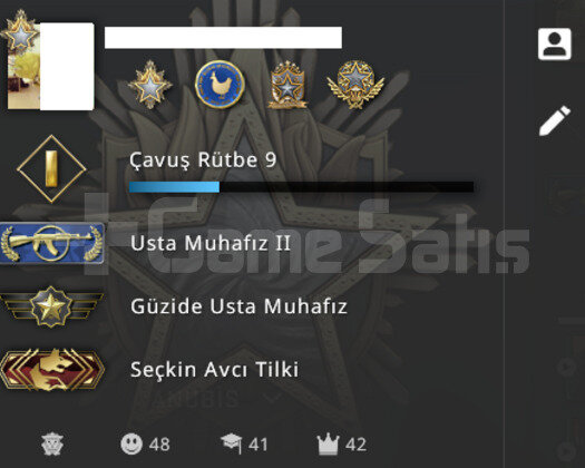 4 MADALYALI MG 2 CSGO HESABI +FACEİT BİLGİLERİ