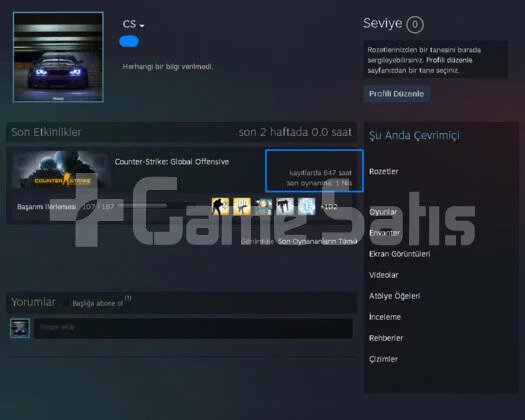CS PRIME RANK ACIK 640 SAAT MAGAZA TR YESIL FAKTOR