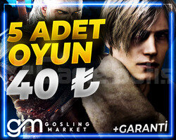 SEÇECEĞİNİZ 5 OYUN  + SINIRSIZ GARANTİ