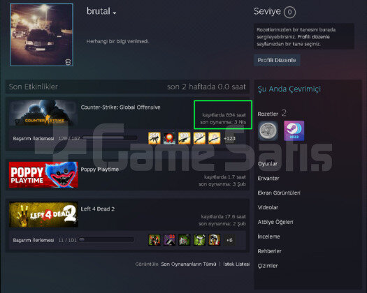 CSGO PRIME RANK ACIK 894 SAAT YESIL FAKTOR HESAP
