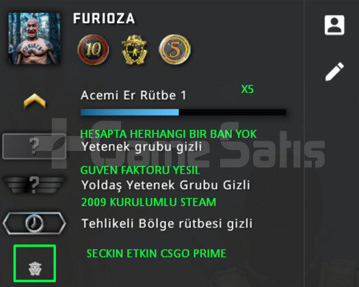 3 MADALYA | FULL PRIME CSGO | GUVEN FAKTORU YESIL