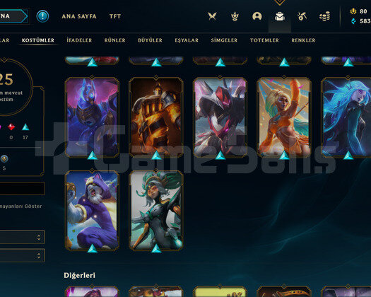 TR Silver 4 | 25 Kostüm - 46 Hero | LoL Hesap