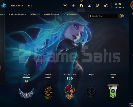 TR Silver 4 | 25 Kostüm - 46 Hero | LoL Hesap