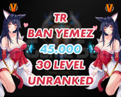 TR GARANTİLİ 55K+ MAVİ ÖZ 30 LEVEL UNRANKED