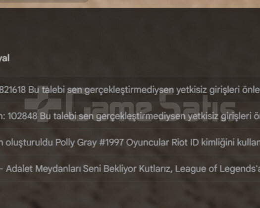 23LVL EMAS2 SMURF ACC İMMO MMR!! İLK Mail kanıtlı!