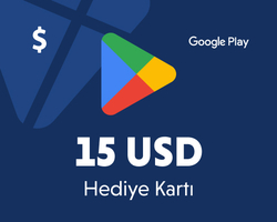 15 Usd Google Play Hediye Kartı