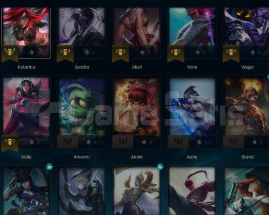 EUW S2 NO MAİL BOL KOSTÜM 33K M.Ö MİD-JG ACC!!