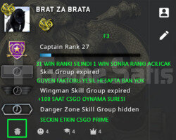 CSGO PRIME RANK ACIK 129 SAAT YESIL FAKTOR HESAP