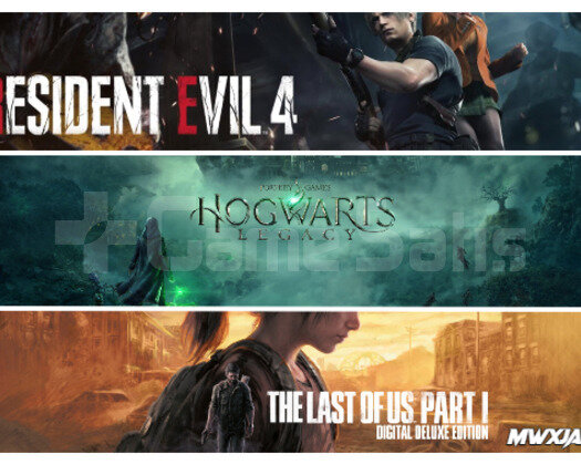 Resident Evil 4 Remake + TLOU Part I + Hogwarts
