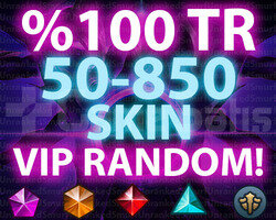 TR 50-850 SKİN LOL RANDOM HESAP!