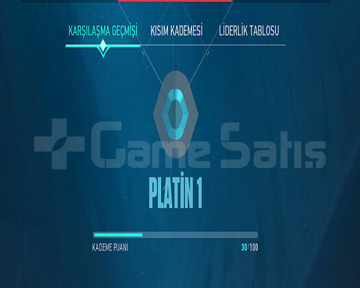 YÜKSEK MMR PLATİN 1 HESAP