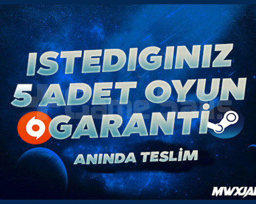 İstediğiniz 5 Oyun | Sınırsız Garanti | PC