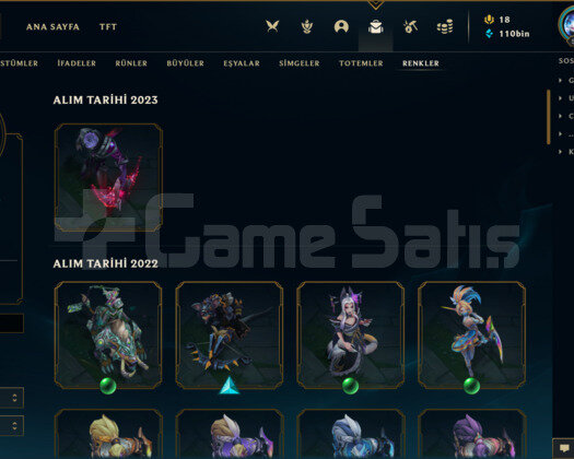 180 KOSTÜMLÜ 503 LEVEL 110K+ MAVİ ÖZ TR HESAP