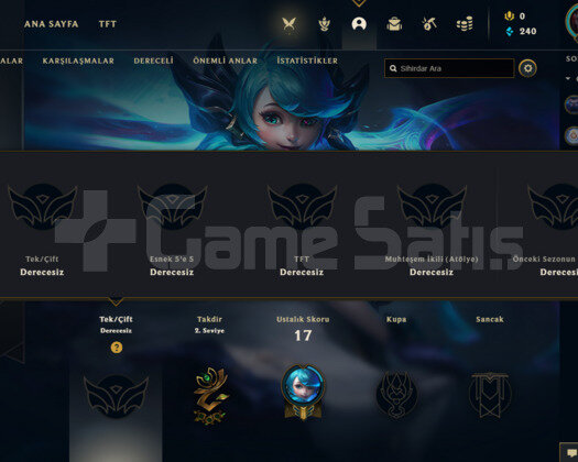 TR 3 SEZONLUK UNRANKED FRESH