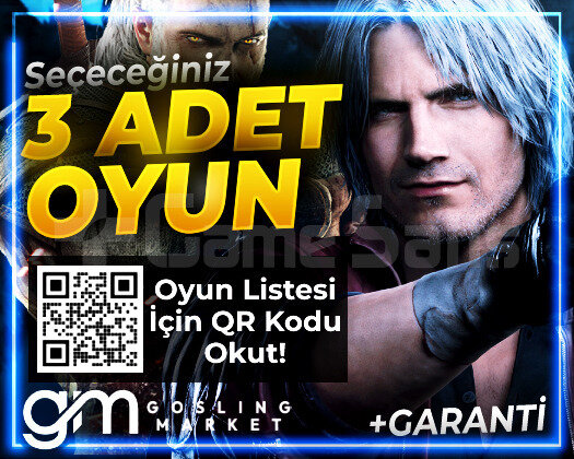 SEÇECEĞİNİZ 3 OYUN + SINIRSIZ GARANTİ