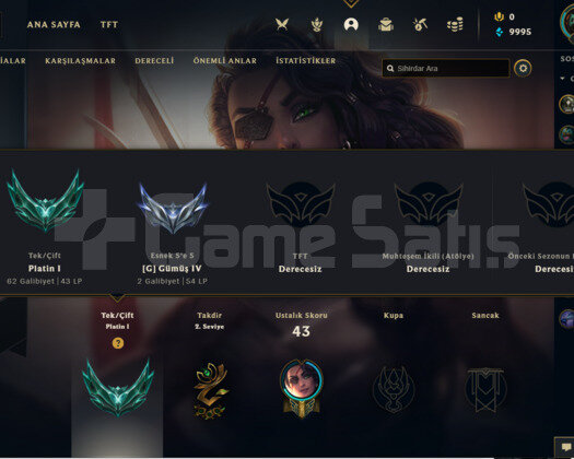 TR PLAT 1 43 LP 45 CHAMP 10K MAVİÖZ SAĞLAM HESAP