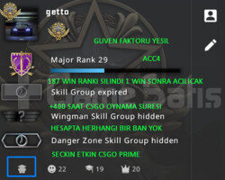 CSGO PRIME RANK ACIK 400 SAAT YESIL FAKTOR HESAP