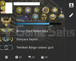 12 MADALYALI GLOBAL CSGO HESABI 3K CSGO SAATİ