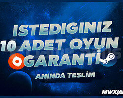 İstediğiniz 10 Oyun | Sınırsız Garanti | PC