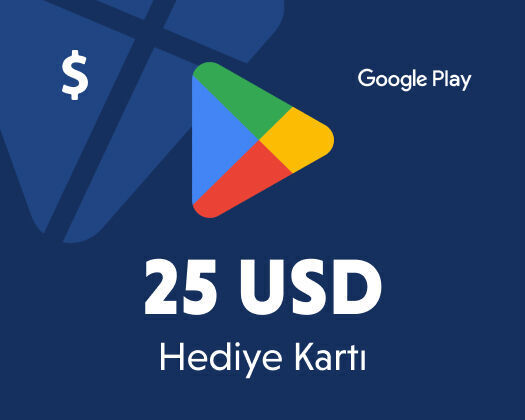 25 Usd Google Play Hediye Kartı