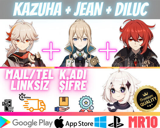 EU | MR10 Kazuha + Jean + Diluc - Başlangıç