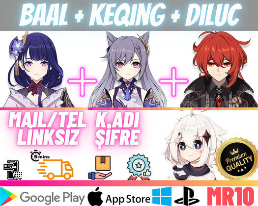 EU | MR10 Baal + Keqing + Diluc - Başlangıç