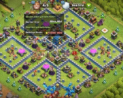 COC 1.3k elmasli TAMAMEN MAX TUZAĞA KADAR TH12